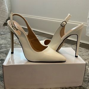 White SHEIN  pointed heels 🤍